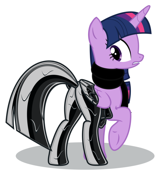 Size: 7500x8010 | Tagged: suggestive, artist:severity-gray, derpibooru import, twilight sparkle, twilight sparkle (alicorn), alicorn, goo, pony, black goo, butt, clothes, female, folded wings, latex, liquid latex, mare, plot, possession, scarf, simple background, solo, symbiote, transparent background, vector, walking, wings