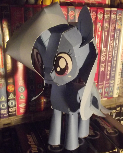 Size: 1541x1917 | Tagged: safe, artist:eljoeydesigns, artist:grapefruitface1, derpibooru import, official, trixie, unicorn, craft, irl, merchandise, papercraft, photo