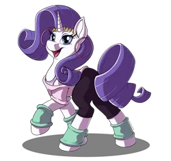 Size: 2517x2366 | Tagged: safe, artist:sugaryviolet, derpibooru import, rarity, pony, unicorn, clothes, ear piercing, earring, female, high res, hooped earrings, jewelry, leg warmers, mare, piercing, simple background, solo, transparent background