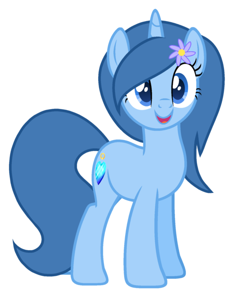 Size: 1447x1835 | Tagged: safe, artist:muhammad yunus, derpibooru import, oc, oc:ice aurora, unofficial characters only, pony, unicorn, derpibooru community collaboration, 2021 community collab, base used, blue body, flower, open mouth, simple background, solo, transparent background