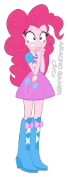 Size: 779x2025 | Tagged: safe, artist:spidey-gamer-crack, derpibooru import, pinkie pie, equestria girls, solo