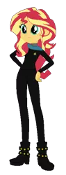 Size: 231x607 | Tagged: safe, artist:optimusv42, artist:selenaede, derpibooru import, sunset shimmer, equestria girls, solo, star trek, starfleet uniform