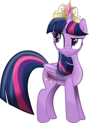 Size: 4030x5554 | Tagged: safe, artist:lincolnbrewsterfan, derpibooru import, twilight sparkle, twilight sparkle (alicorn), alicorn, pony, my little pony: the movie, princess twilight sparkle (episode), big crown thingy, element of magic, female, jewelry, movie accurate, moviefied, regalia, simple background, solo, svg, .svg available, transparent background, vector