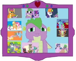 Size: 3916x3116 | Tagged: safe, artist:megasean45, derpibooru import, applejack, big macintosh, discord, fluttershy, gabby, pinkie pie, princess ember, rainbow dash, rarity, sludge (dragon), smolder, spike, starlight glimmer, thorax, twilight sparkle, twilight sparkle (alicorn), alicorn, changedling, changeling, draconequus, dragon, earth pony, gryphon, pegasus, pony, unicorn, 1000 hours in ms paint, arrow, bow (weapon), bow and arrow, captain wuzz, chocolate, desk, dragon lands, drink, dungeons and dragons, empathy cocoa, flying, food, garbuncle, hot chocolate, king thorax, mirror, ms paint, ogres and oubliettes, pen and paper rpg, photo, picnic, picnic blanket, pie, race swap, rpg, sir mcbiggen, spike day, spikelove, starlight's office, stars, unicorn big mac, weapon, winged spike