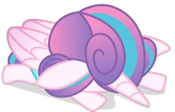 Size: 8870x5673 | Tagged: safe, artist:cirillaq, derpibooru import, princess flurry heart, alicorn, pony, absurd resolution, diaper, faceplant, female, mimir, simple background, solo, transparent background, vector