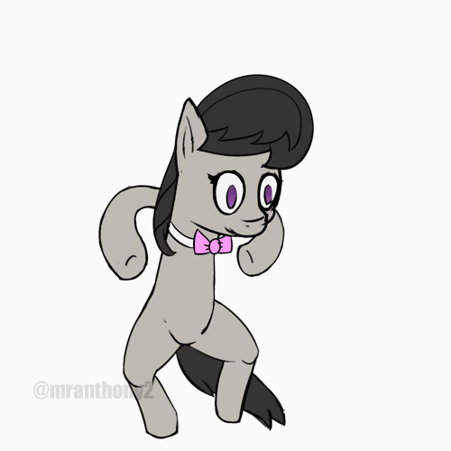 Size: 500x500 | Tagged: safe, artist:mranthony2, derpibooru import, octavia melody, pony, animated, bipedal, clapping, cute, dancing, distraction dance, female, frame by frame, gif, henry stickmin, henry stickmin collection, meme, ponified meme, simple background, smiling, solo, standing on two hooves, watermark, white background