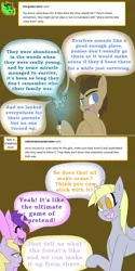 Size: 750x1502 | Tagged: safe, artist:emberoriginalfox, derpibooru import, amethyst star, derpy hooves, dinky hooves, doctor whooves, time turner, oc, oc:neosurgeon, pony, lovestruck derpy, doctor who, hologram, sonic screwdriver, the doctor