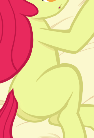 Size: 325x478 | Tagged: safe, artist:lockerobster, derpibooru import, edit, apple bloom, earth pony, pony, bloom butt, butt, cropped, female, pictures of butts, plot, solo