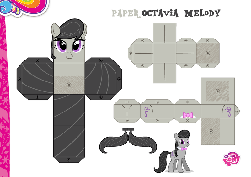 Size: 2048x1447 | Tagged: safe, artist:datbrass, artist:grapefruitface1, artist:luckreza8, derpibooru import, octavia melody, base used, craft, custom, irl, papercraft, photo, printable, solo, toy