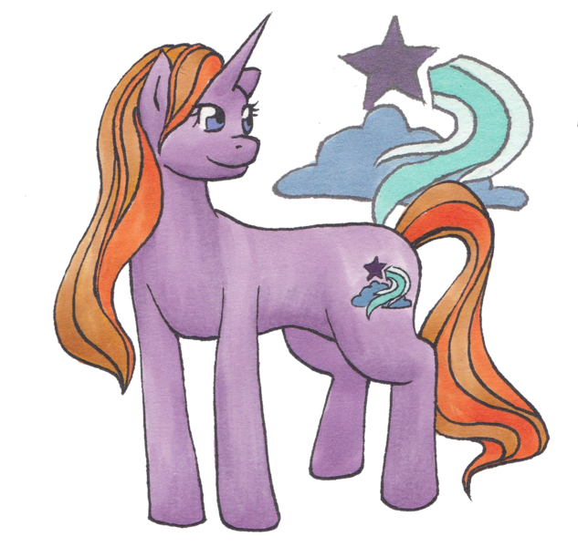 Size: 1576x1494 | Tagged: safe, artist:takara-phoenix, derpibooru import, oc, oc:midnight stardust, unofficial characters only, pony, unicorn, female, mare, offspring, parent:starlight glimmer, parent:sunburst, parents:starburst, simple background, solo, transparent background