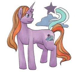 Size: 1576x1494 | Tagged: safe, artist:takara-phoenix, derpibooru import, oc, oc:midnight stardust, unofficial characters only, pony, unicorn, female, mare, offspring, parent:starlight glimmer, parent:sunburst, parents:starburst, simple background, solo, transparent background