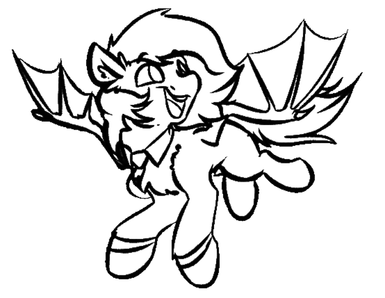 Size: 1108x858 | Tagged: safe, artist:witchtaunter, derpibooru import, oc, oc:torpy, bat pony, bat pony oc, bat wings, drawing, flying, sketch, wings