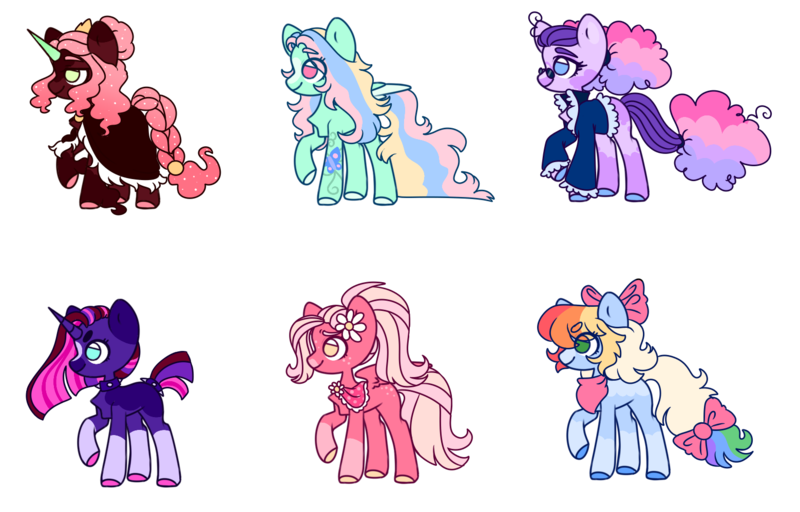 Size: 1558x998 | Tagged: safe, artist:unicorn-mutual, derpibooru import, oc, unofficial characters only, earth pony, pegasus, pony, unicorn, bow, butt freckles, choker, cloak, clothes, colored hooves, earth pony oc, ethereal mane, female, flower, flower in hair, freckles, glasses, hair bow, horn, jacket, magical lesbian spawn, mare, next generation, no pupils, offspring, parent:applejack, parent:big macintosh, parent:fluttershy, parent:king sombra, parent:pinkie pie, parent:princess luna, parent:rainbow dash, parent:rarity, parent:tempest shadow, parent:twilight sparkle, parents:appledash, parents:flutterdash, parents:fluttermac, parents:lumbra, parents:raripie, parents:tempestlight, pegasus oc, raised hoof, shawl, simple background, socks (coat marking), spiked choker, starry mane, tail bow, tattoo, transparent background, unicorn oc, wings