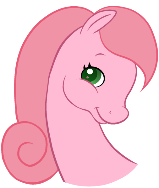 Size: 1176x1394 | Tagged: safe, artist:muhammad yunus, derpibooru import, ponified, earth pony, pony, aelita schaeffer, code lyoko, crossover, g2, green eyes, looking at you, my little pony, pink body, pink hair, simple background, smiling, solo, transparent background