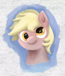 Size: 5738x6742 | Tagged: safe, artist:khaki-cap, derpibooru import, derpy hooves, ditzy doo, bust, canon, clip studio paint, cute, derp, digital art, digital painting, eye, eyes, head, mane, portrait, shadows, smiling, smiling at you, snout, twitter link