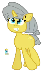 Size: 316x507 | Tagged: safe, artist:jario, derpibooru import, ponified, pony, unicorn, digital art, female, inanimate insanity, lightbulb, mare, simple background, smiling, solo, transparent background