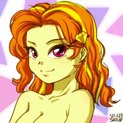 Size: 952x952 | Tagged: suggestive, artist:uotapo, derpibooru import, adagio dazzle, equestria girls, adoragio, adorasexy, alternate hairstyle, beautiful, breasts, bust, busty adagio dazzle, cleavage, clothes, cute, female, looking at you, nudity, sexy, solo, solo female, stupid sexy adagio dazzle