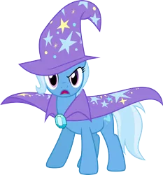 Size: 3000x3212 | Tagged: safe, artist:jeatz-axl, derpibooru import, trixie, pony, unicorn, cape, clothes, female, hat, looking at you, mare, open mouth, simple background, solo, transparent background, trixie's cape, trixie's hat, vector