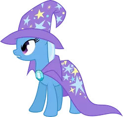 Size: 3153x3000 | Tagged: safe, artist:jeatz-axl, derpibooru import, trixie, pony, unicorn, angry, cape, clothes, female, hat, mare, simple background, solo, transparent background, trixie's cape, trixie's hat, vector
