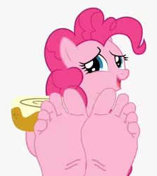 Size: 713x801 | Tagged: suggestive, artist:anthonygoody, derpibooru import, pinkie pie, anthro, feet, fetish, foot fetish, solo, wat
