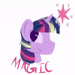 Size: 640x640 | Tagged: safe, artist:artfuldodger2397, derpibooru import, twilight sparkle, pony, unicorn, bust, eyelashes, female, mare, simple background, smiling, solo, white background