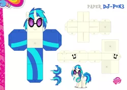 Size: 2048x1447 | Tagged: artist:dashiesparkle edit, artist:grapefruitface1, base used, craft, custom, derpibooru import, irl, papercraft, photo, printable, safe, solo, toy, vinyl scratch