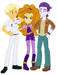 Size: 1069x1409 | Tagged: safe, artist:maretrick, artist:mit-boy, derpibooru import, edit, adagio dazzle, dirk thistleweed, ragamuffin (equestria girls), accountibilibuddies, equestria girls, equestria girls series, rainbow rocks, spring breakdown, spoiler:choose your own ending (season 2), spoiler:eqg series (season 2), .svg available, accountibilibuddies: rainbow dash, adagamuffin, amulet, belt, boots, clothes, dancing, dazzleweed, diamonds, female, fingerless gloves, freckles, gem, gloves, group sex, high heel boots, jacket, jeans, jewelry, looking at you, male, music notes, necklace, pants, raised eyebrow, sex, shipping, shirt, shoes, simple background, siren gem, spikes, straight, threesome, transparent background, vector, watch, wristband