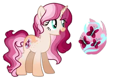 Size: 2227x1415 | Tagged: safe, artist:firegalaxysparkle, derpibooru import, oc, pony, unicorn, female, magical lesbian spawn, mare, offspring, parent:fluttershy, parent:tempest shadow, parents:tempestshy, simple background, solo, transparent background