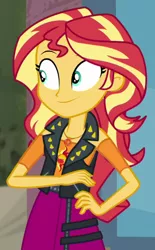 Size: 372x599 | Tagged: safe, derpibooru import, screencap, sunset shimmer, display of affection, equestria girls, equestria girls series, cropped, geode of empathy, magical geodes, solo