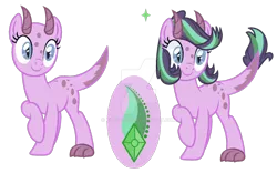 Size: 1280x797 | Tagged: safe, artist:cloefo05, derpibooru import, oc, unofficial characters only, dracony, hybrid, pony, female, interspecies offspring, mare, offspring, parent:spike, parent:starlight glimmer, parents:sparlight, simple background, solo, transparent background