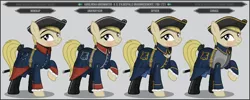 Size: 1280x512 | Tagged: safe, artist:brony-works, derpibooru import, earth pony, pony, clothes, female, mare, solo, sweden, uniform