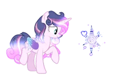 Size: 1280x814 | Tagged: safe, artist:firegalaxysparkle, derpibooru import, oc, oc:dawn magic, alicorn, pony, colored wings, female, magic, magical lesbian spawn, mare, offspring, parent:pinkie pie, parent:twilight sparkle, parents:twinkie, simple background, solo, transparent background, two toned wings, wings