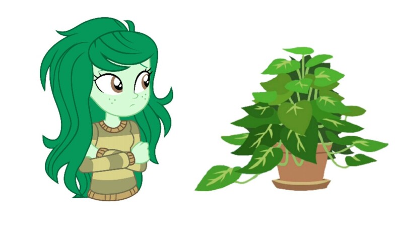 Size: 1193x665 | Tagged: safe, derpibooru import, phyllis, wallflower blush, equestria girls, equestria girls series, forgotten friendship, theory, wallflower is a plant