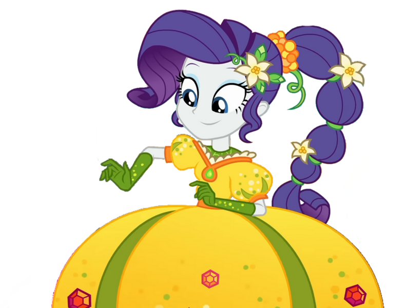 Size: 1280x974 | Tagged: safe, artist:batboy101, derpibooru import, rarity, equestria girls, equestria girls series, holidays unwrapped, spoiler:eqg series (season 2), cornucopia costumes, inflatable dress, o come all ye squashful