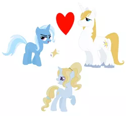 Size: 1054x976 | Tagged: safe, artist:farkaska21, derpibooru import, prince blueblood, trixie, oc, bluetrix, female, male, offspring, parent:prince blueblood, parents:bluetrix, parent:trixie, shipping, simple background, straight, white background