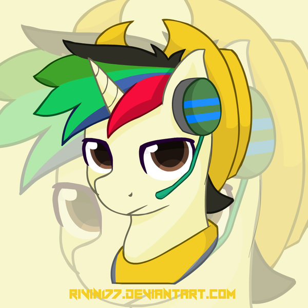 Size: 1000x1000 | Tagged: safe, derpibooru import, oc, pony, unicorn, pony town, brown eyes, hat, headphones, neckerchief, solo, zoom layer