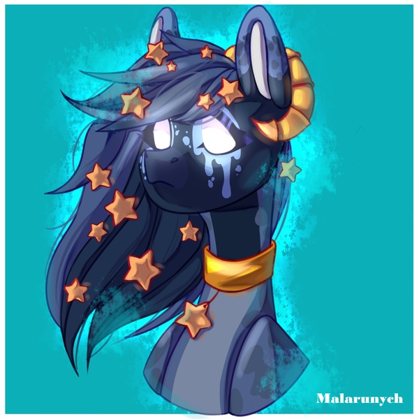 Size: 2000x2000 | Tagged: safe, artist:malarunych, derpibooru import, oc, unofficial characters only, pony, bust, simple background, solo