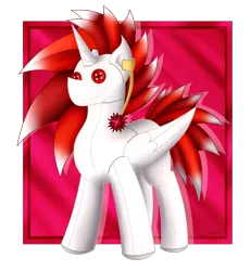 Size: 1906x2063 | Tagged: safe, artist:thebenalpha, derpibooru import, oc, oc:ryoku memori, alicorn, original species, plush pony, pony, alicorn oc, horn, plushie, simple background, transparent background, wings