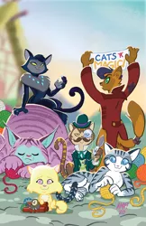 Size: 792x1224 | Tagged: abyssinian, anthro, artist:tonyfleecs, capper dapperpaws, cat, chummer, cover, derpibooru import, explosives, idw, my little pony: the movie, safe, season 10, solo, spoiler:comic, spoiler:comic97