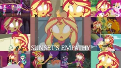 Size: 1978x1114 | Tagged: safe, derpibooru import, edit, edited screencap, editor:quoterific, screencap, adagio dazzle, applejack, juniper montage, kiwi lollipop, pinkie pie, sci-twi, sunset shimmer, supernova zap, twilight sparkle, water lily (equestria girls), human, equestria girls, equestria girls series, forgotten friendship, holidays unwrapped, legend of everfree, mirror magic, overpowered (equestria girls), spring breakdown, sunset's backstage pass!, super squad goals, spoiler:eqg series (season 2), spoiler:eqg specials, blizzard or bust, crying, duo, eyes closed, geode of empathy, glowing eyes, k-lo, magical geodes, open mouth, postcrush, su-z