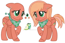 Size: 1280x845 | Tagged: safe, artist:cloefo05, derpibooru import, oc, unofficial characters only, pegasus, pony, bandana, base used, color palette, cutie mark, ear piercing, earring, female, floppy ears, freckles, jewelry, mare, offspring, parent:big macintosh, parent:fluttershy, parents:fluttermac, piercing, raised hoof, reference sheet, solo