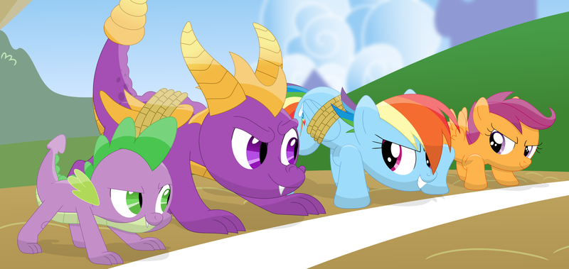 scootaloo x spike