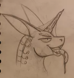 Size: 1935x2020 | Tagged: safe, artist:xyi, derpibooru import, oc, oc:city 17, ponified, pony, unicorn, city 17, half-life, solo, tongue out
