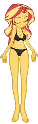 Size: 480x1554 | Tagged: suggestive, artist:gmaplay, derpibooru import, sunset shimmer, equestria girls, my past is not today, belly button, black underwear, breasts, cleavage, clothes, solo, underwear