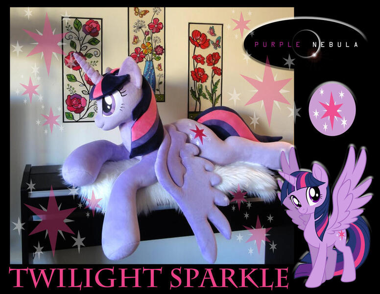 Size: 1280x990 | Tagged: safe, artist:purplenebulastudios, derpibooru import, twilight sparkle, twilight sparkle (alicorn), alicorn, pony, irl, life size, photo, plushie, solo