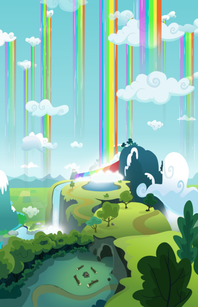 Size: 19385x30000 | Tagged: absurd resolution, artist:archive-alicorn, background, derpibooru import, no pony, rainbow waterfall, safe, scenery, season 3, sleepless in ponyville, .svg available, the absurdest of res, vector, winsome falls