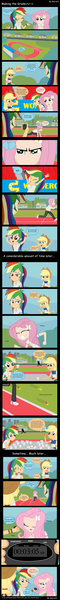 Size: 1975x19850 | Tagged: safe, artist:garretthegarret, derpibooru import, applejack, fluttershy, rainbow dash, equestria girls, lies, making the grade