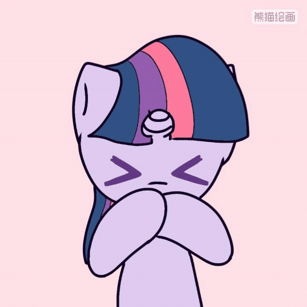 Size: 720x720 | Tagged: editor needed, safe, artist:starflashing twinkle, edit, twilight sparkle, unicorn, :3, blowing a kiss, chinese text, heart, moon runes, simple background, solo, unicorn twilight, wingless, wingless edit