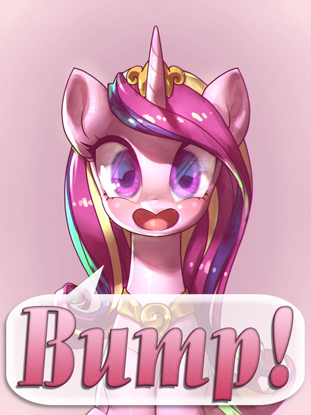 Size: 600x800 | Tagged: safe, anonymous editor, artist:frali, edit, princess cadance, alicorn, pony, blushing, bump, cute, cutedance, dialogue, female, looking at you, mare, open mouth, png, simple background, solo