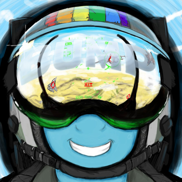 Size: 800x800 | Tagged: safe, anonymous editor, artist:gordonfreeguy, edit, rainbow dash, ace combat, aircraft, bump, fight, fighter, jet, jet fighter, pilot, pilot dash, plane, png